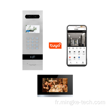 Téléphone de porte vidéo IP Intercom avec appartement Tuyaapp